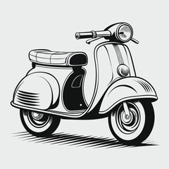 retro vintage scooter © KOBAD
