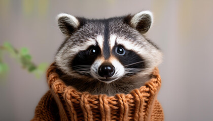 Raccoon &ndash; Animal in Natural Tones
