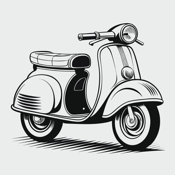 retro vintage scooter