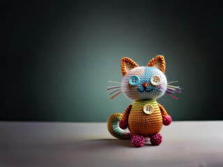 Colorful Crochet Cat