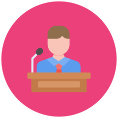 Assistant Minority Leader icon vector image. Can be used for Politics.