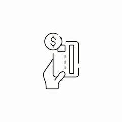 credit card payment icon sign vector