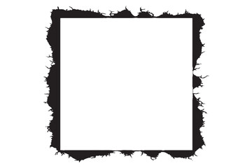 Spooky Distorted Black Grunge Frame