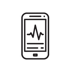 Health monitoring app interface on a smart device screen