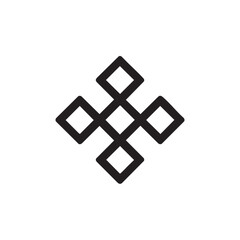 Fototapeta premium Black geometric pattern suitable for modern design and decoration