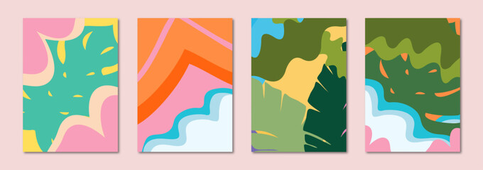 creative summer theme poster collection for banner, header , poster, brochure, social media poster background © Shams-e