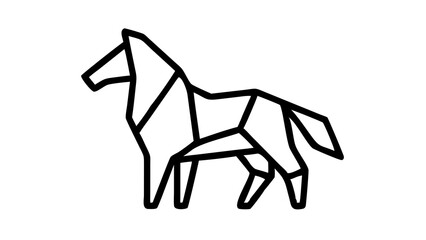 vector image of a horse