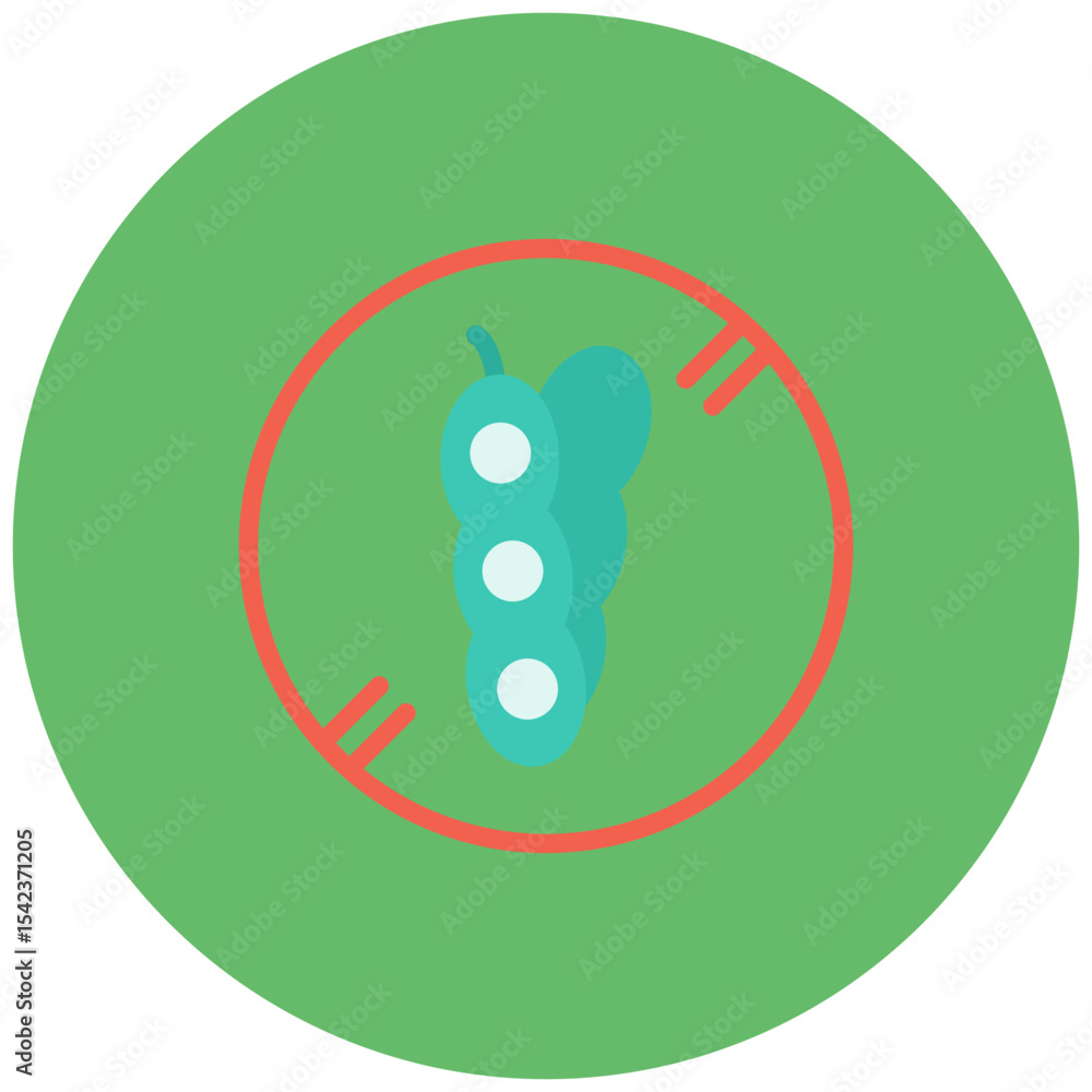 Poster soy free icon vector image. can be used for cbd oil.