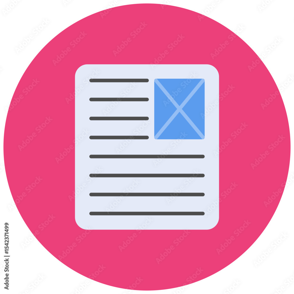 Poster latent semantic index icon vector image. can be used for internet marketing.