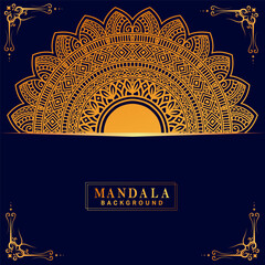 Luxury mandala background with golden arabesque pattern arabic islamic east style.decorative mandala for print, poster, cover, brochure, flyer, banner.