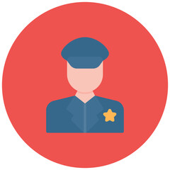Museum Guard icon vector image. Can be used for Museum.