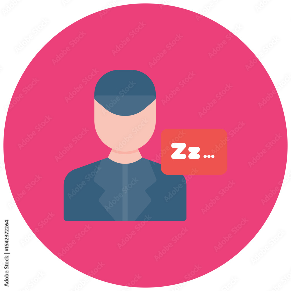 Poster crew rest icon vector image. can be used for airline.