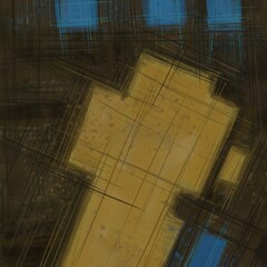 Abstract image for printing. Picture for modern interiors. The picture is painted by hand on a tablet. © neurostructure