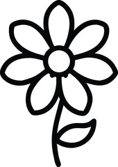 Abstract floral vector illustration with sun and leaf elements for nature-inspired design