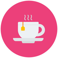 Tea icon vector image. Can be used for Office.