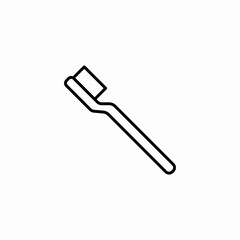 simple toothbrush tool icon sign vector