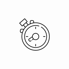 sport stop watch icon sign vector