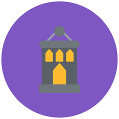 Lantern icon vector image. Can be used for Lighting.