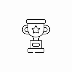 star prize trophy icon sign vector