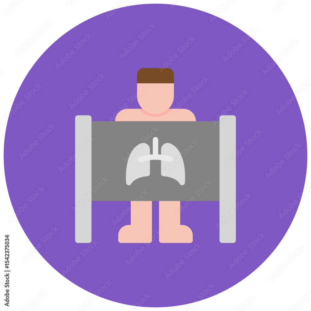 Poster x rays icon vector image. can be used for lighting.