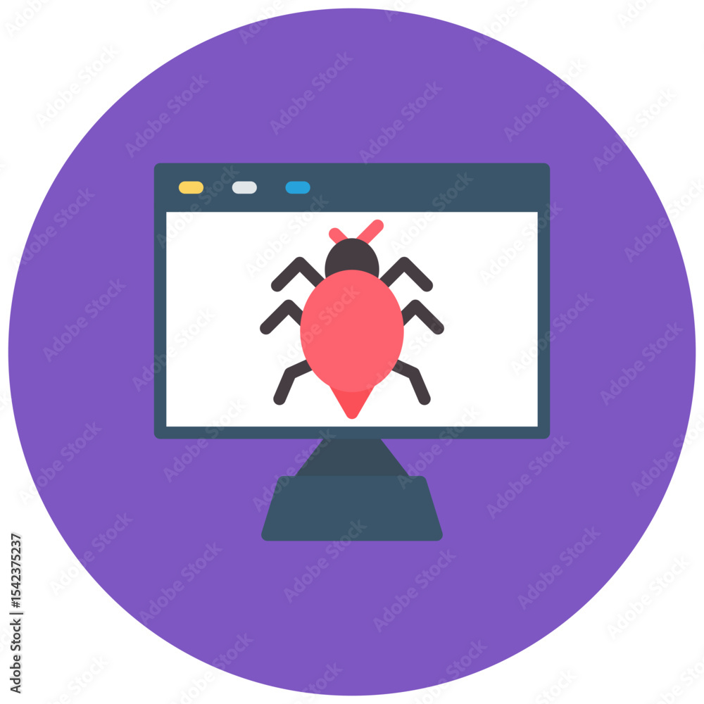 Poster malware icon vector image. can be used for privacy.