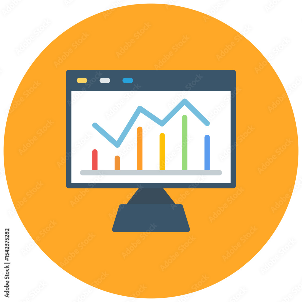Poster monitoring icon vector image. can be used for privacy.