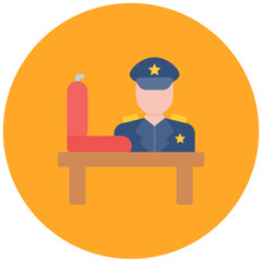 Customs icon vector image. Can be used for Postal Service.