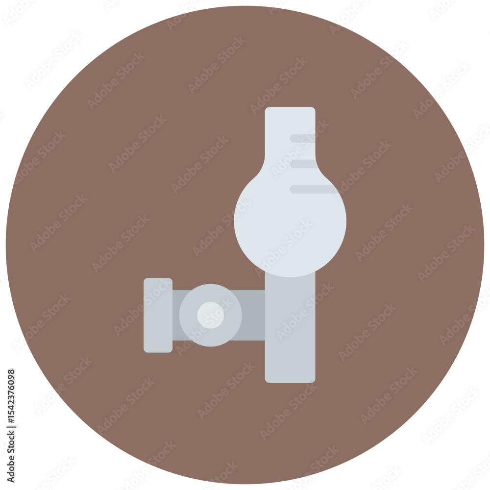 Poster pipette bulb icon vector image. can be used for science.