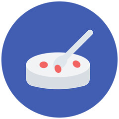 Petri Dish icon vector image. Can be used for Science.