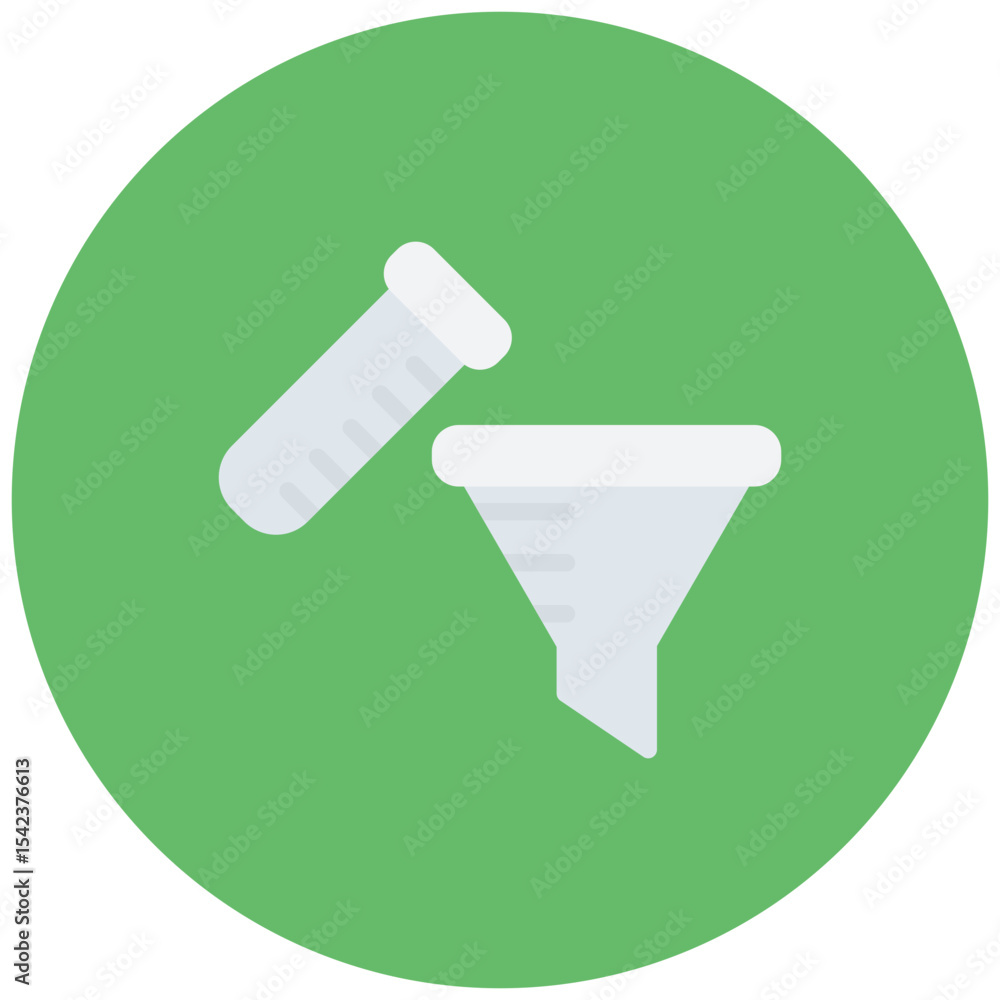Poster filter funnel icon vector image. can be used for science.