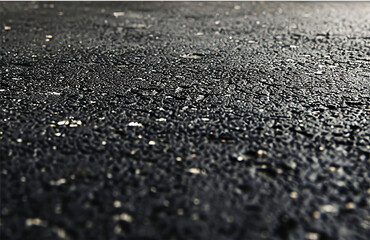 Close-Up Asphalt Road Textures with Perspective Depth