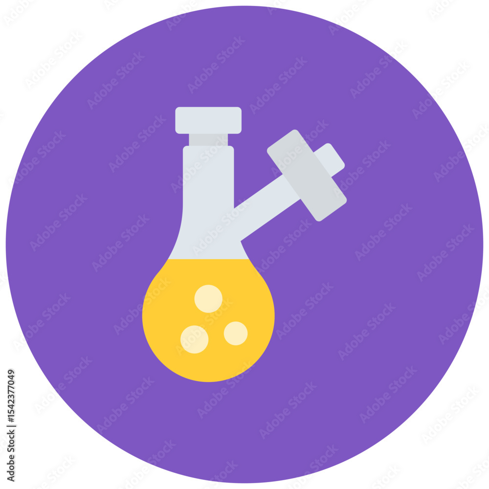 Aufkleber schlenk flask icon vector image. can be used for science.