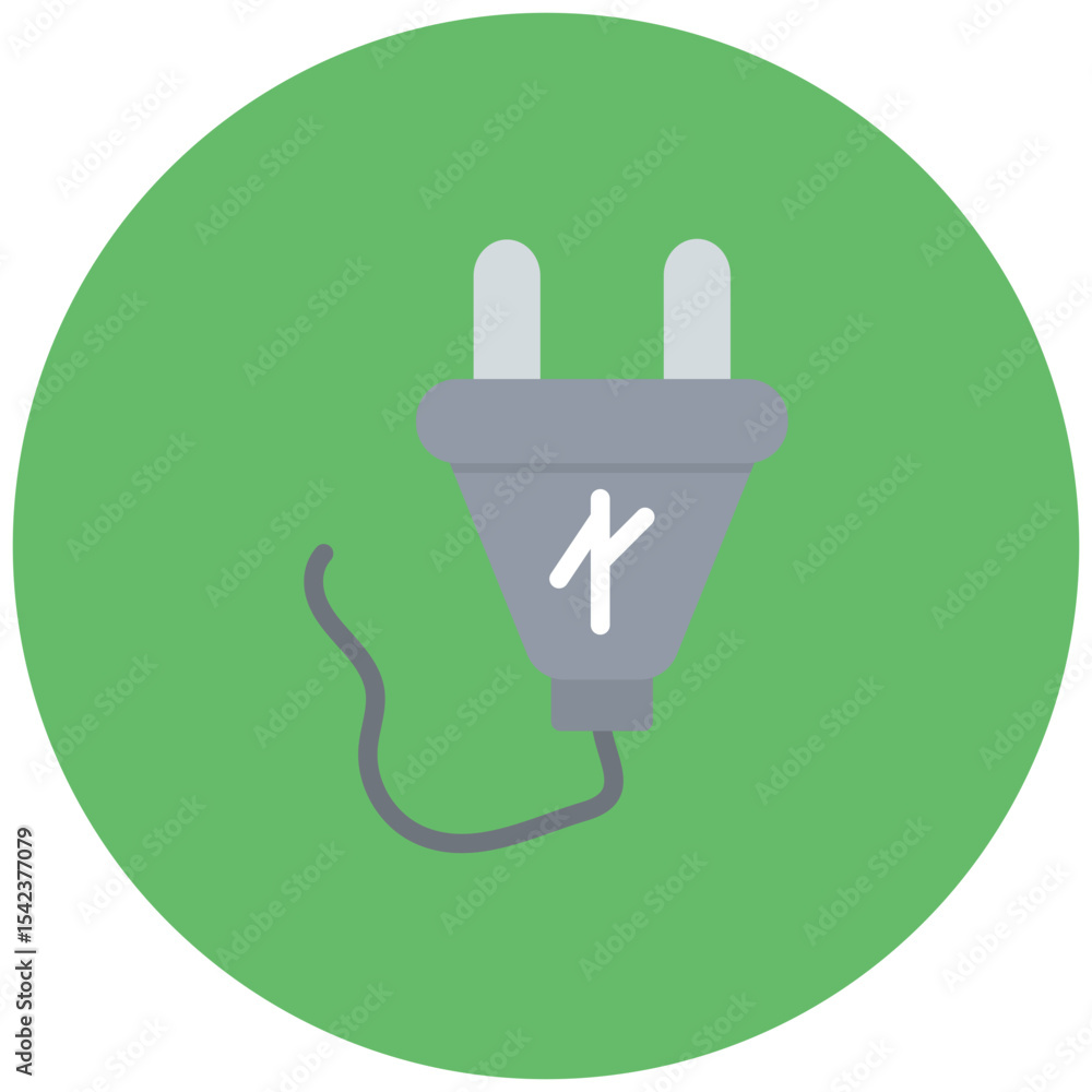 Poster rubber plug icon vector image. can be used for science.