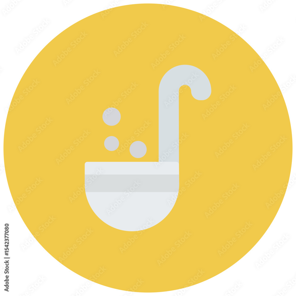 Poster ladle icon vector image. can be used for science.