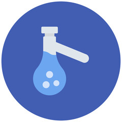 Sidearm Flask icon vector image. Can be used for Science.