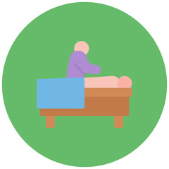 Massage icon vector image. Can be used for Dermatology.