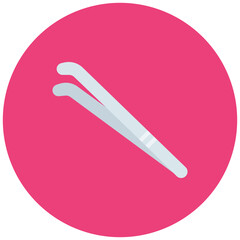 Tweezers icon vector image. Can be used for Dermatology.