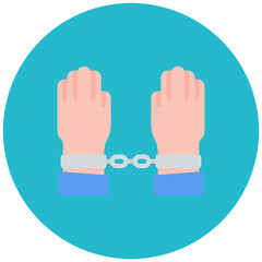 Slavery icon vector image. Can be used for Human Rights.