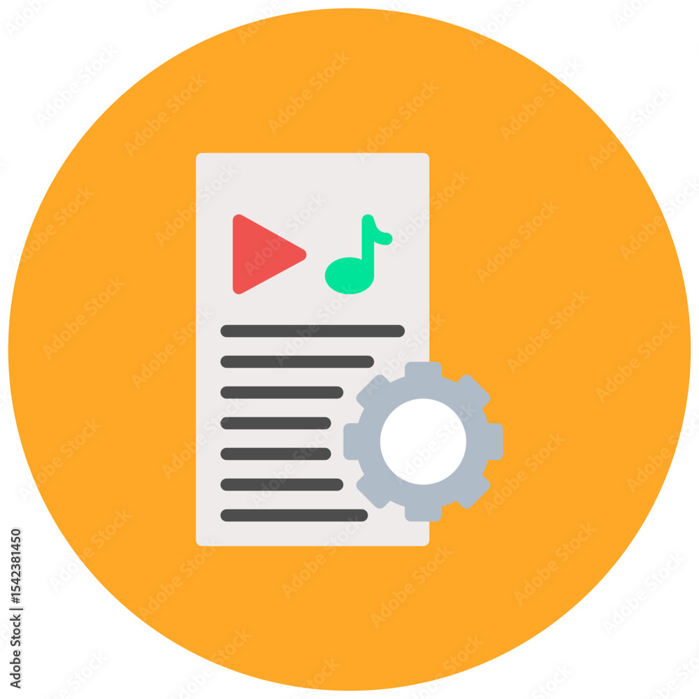 Poster content icon vector image. can be used for product management.