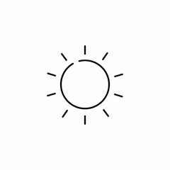 Obraz premium bright weather sun icon sign vector