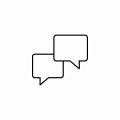 discussion talk bubbles icon sign vector