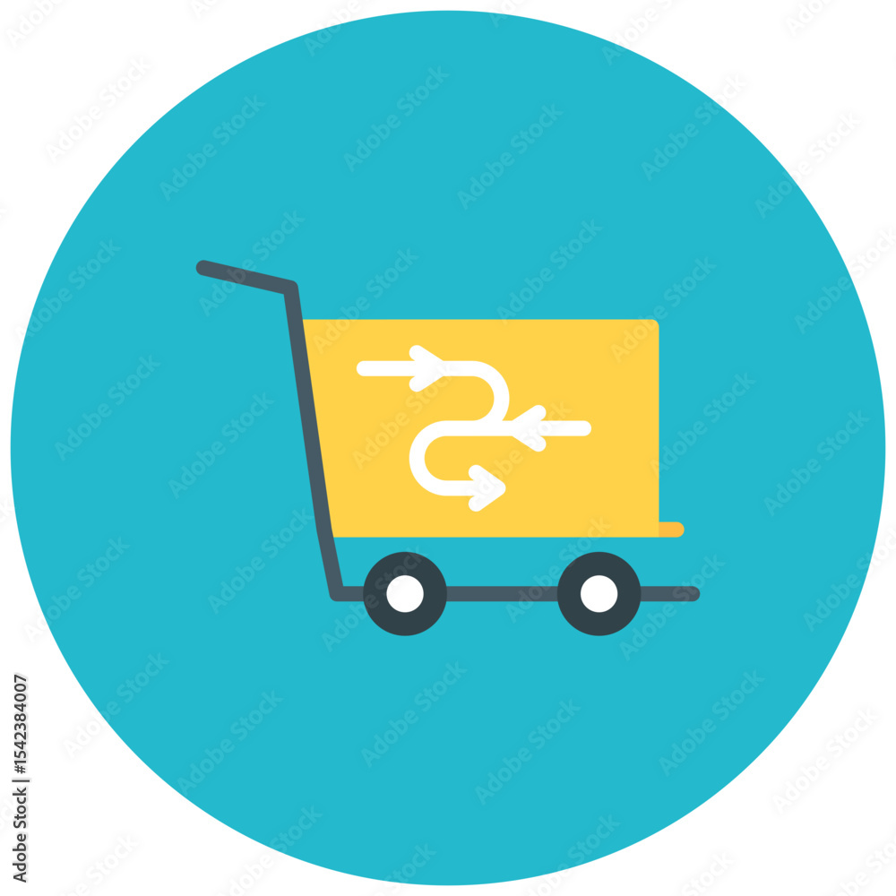 Poster cart methods icon vector image. can be used for ecommerce store.