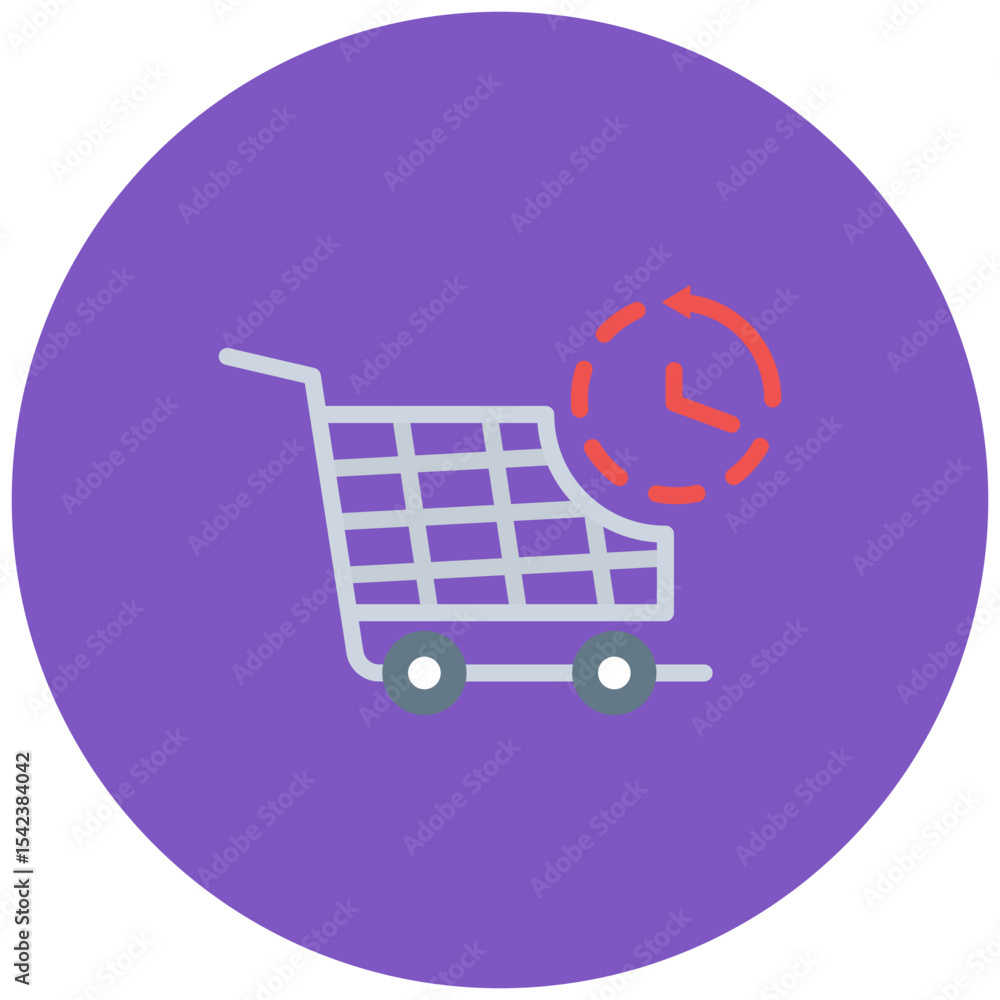 Poster cart pending icon vector image. can be used for ecommerce store.