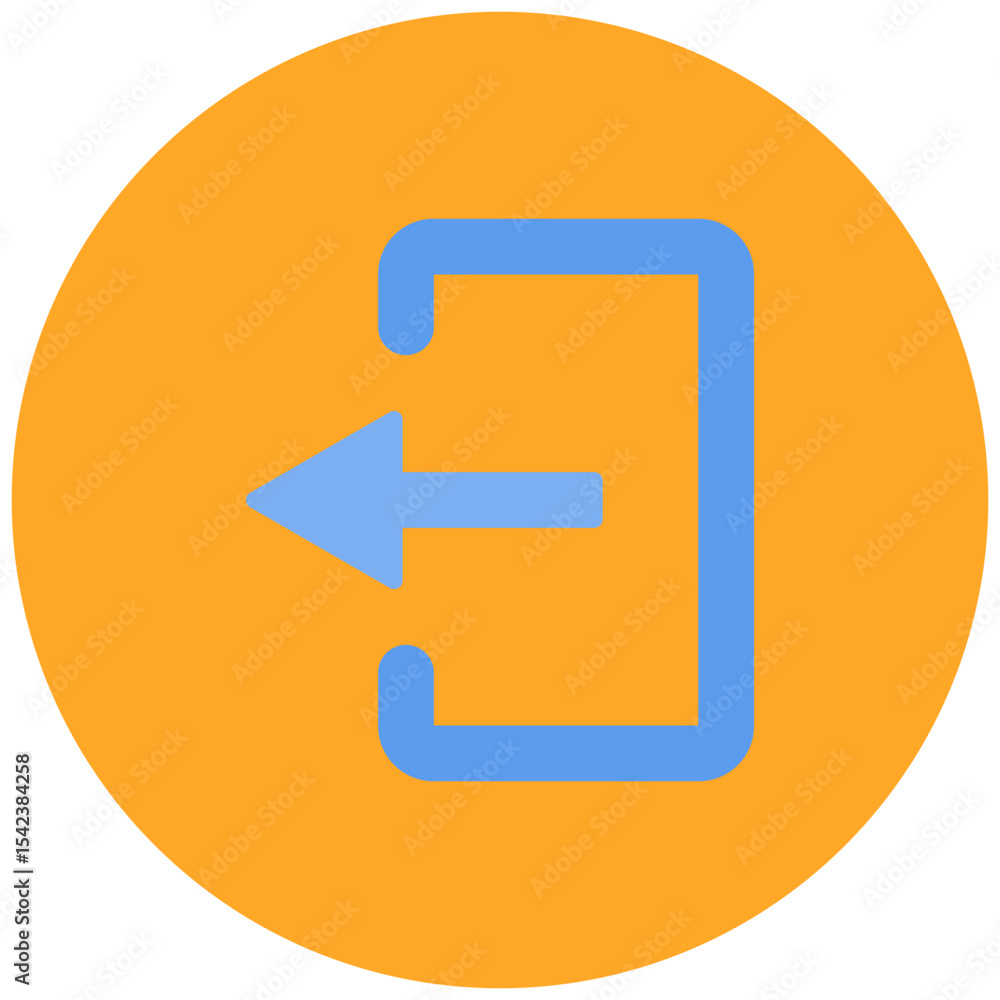 Aufkleber logout icon vector image. can be used for ecommerce store.