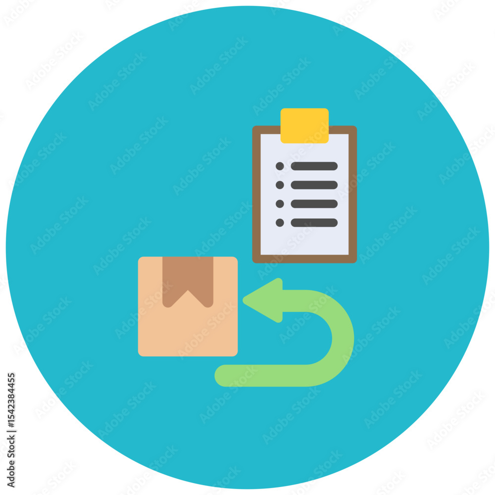 Poster return policy icon vector image. can be used for digital retail.