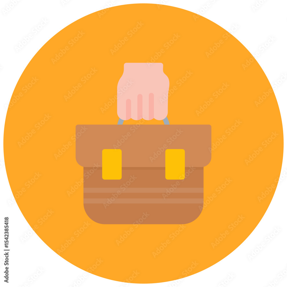 Aufkleber project portfolio icon vector image. can be used for project assesment.