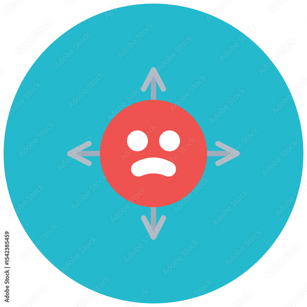 Poster scope creep icon vector image. can be used for project assesment.