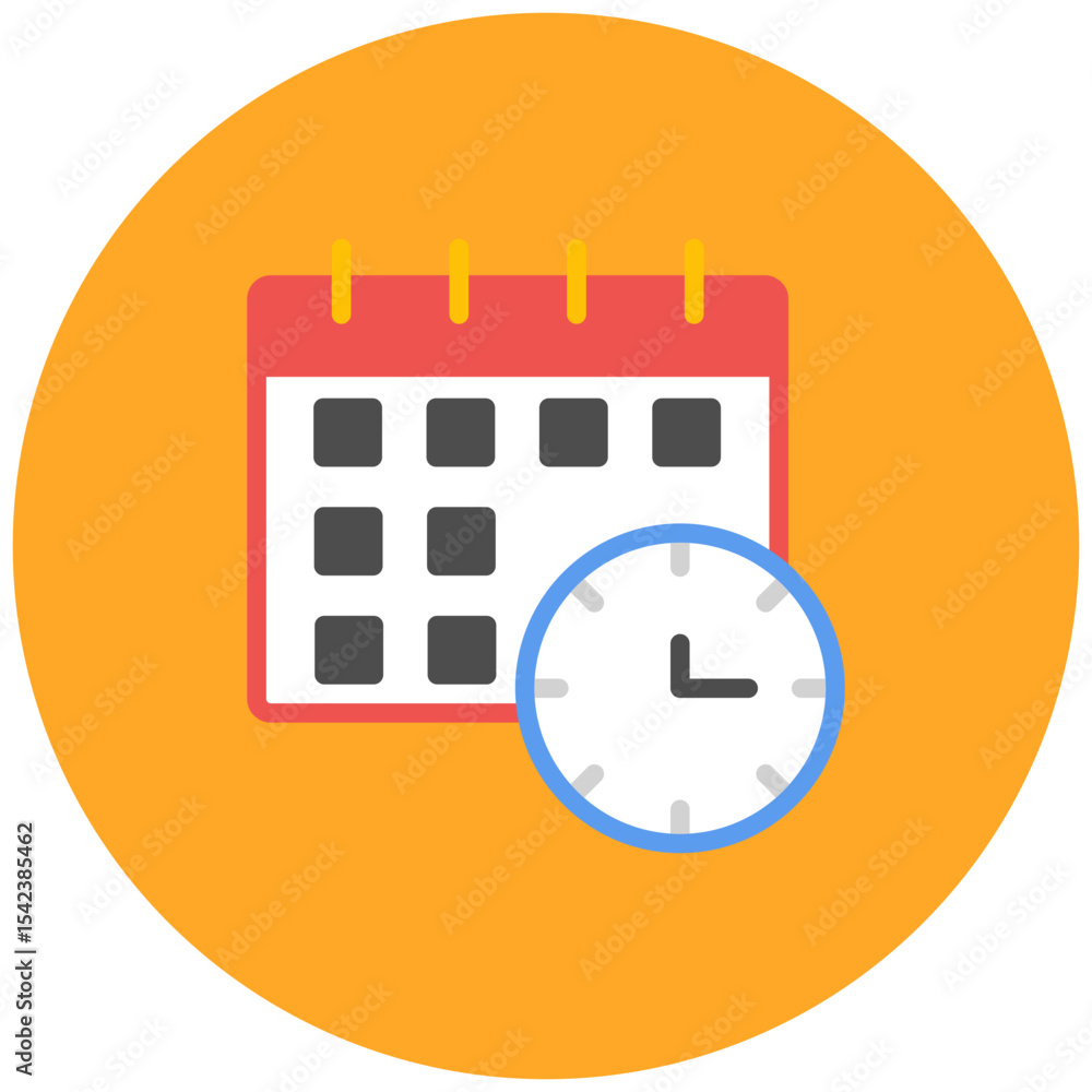 Poster Schedule icon vector image. Can be used for Project Assesment.