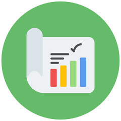 Project Metrics icon vector image. Can be used for Project Assesment.