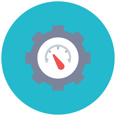 Velocity icon vector image. Can be used for Project Assesment.